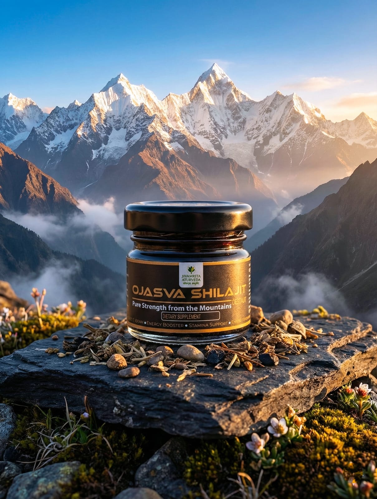 ओजस्व शिलाजीत - शारीरिक प्रदर्शन में सुधार के लिए 100% हिमालयन शिलाजीत