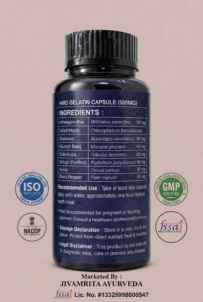 Purush Yodha Capsle - 100% Original Capsule to Boost Stamina and Vatality